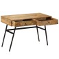 vidaXL Mesa de escritorio con cajones madera mango maciza 110x50x76 cm vidaXL Mesa de escritorio con cajones madera mango maciza 110x50x76 cm