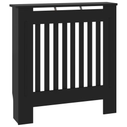 vidaXL Cubierta para radiador MDF negro 78 cm