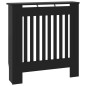 vidaXL Cubierta para radiador MDF negro 78 cm vidaXL Cubierta para radiador MDF negro 78 cm
