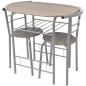 vidaXL Mesa alta de cocina o bar y taburetes MDF vidaXL Mesa alta de cocina o bar y taburetes MDF