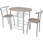 vidaXL Mesa alta de cocina o bar y taburetes MDF vidaXL Mesa alta de cocina o bar y taburetes MDF