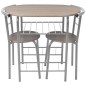 vidaXL Mesa alta de cocina o bar y taburetes MDF vidaXL Mesa alta de cocina o bar y taburetes MDF