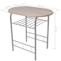 vidaXL Mesa alta de cocina o bar y taburetes MDF vidaXL Mesa alta de cocina o bar y taburetes MDF