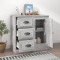vidaXL Aparador de madera contrachapada gris Sonoma 70x35,5x67,5 cm vidaXL Aparador de madera contrachapada gris Sonoma 70x35,5x67,5 cm