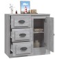 vidaXL Aparador de madera contrachapada gris Sonoma 70x35,5x67,5 cm vidaXL Aparador de madera contrachapada gris Sonoma 70x35,5x67,5 cm