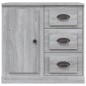 vidaXL Aparador de madera contrachapada gris Sonoma 70x35,5x67,5 cm vidaXL Aparador de madera contrachapada gris Sonoma 70x35,5x67,5 cm