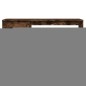 vidaXL Escritorio y cajón madera contrachapada roble humo 115x50x75 cm