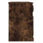 vidaXL Escritorio y cajón madera contrachapada roble humo 115x50x75 cm