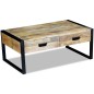 vidaXL Mesa de centro con 2 cajones madera de mango 100x60x40 cm vidaXL Mesa de centro con 2 cajones madera de mango 100x60x40 cm