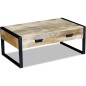 vidaXL Mesa de centro con 2 cajones madera de mango 100x60x40 cm vidaXL Mesa de centro con 2 cajones madera de mango 100x60x40 cm