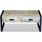 vidaXL Mesa de centro con 2 cajones madera de mango 100x60x40 cm vidaXL Mesa de centro con 2 cajones madera de mango 100x60x40 cm
