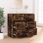 vidaXL Aparador de madera contrachapada roble ahumado 70x35,5x67,5 cm vidaXL Aparador de madera contrachapada roble ahumado 70x35,5x67,5 cm