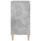 vidaXL Aparador de madera contrachapada gris hormigón 60x35x70 cm