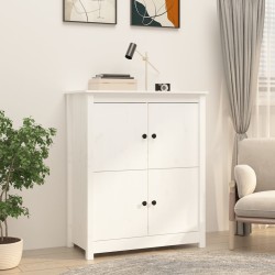 vidaXL Aparador de madera maciza de pino blanco 83x41,5x100 cm