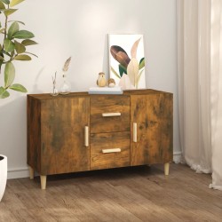 vidaXL Aparador madera de ingeniería roble ahumado 100x36x60 cm