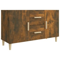 vidaXL Aparador madera de ingeniería roble ahumado 100x36x60 cm