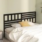 vidaXL Cabecero de cama madera maciza de pino negro 186x4x100 cm