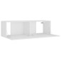 vidaXL Set de muebles para TV 4 piezas madera contrachapada blanco vidaXL Set de muebles para TV 4 piezas madera contrachapada blanco