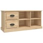 vidaXL Mueble de TV madera contrachapada roble Sonoma 102x35,5x47,5 cm vidaXL Mueble de TV madera contrachapada roble Sonoma 102x35,5x47,5 cm