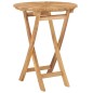 vidaXL Mesa de jardín plegable madera maciza de teca Ø 60 cm vidaXL Mesa de jardín plegable madera maciza de teca Ø 60 cm