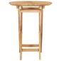 vidaXL Mesa de jardín plegable madera maciza de teca Ø 60 cm vidaXL Mesa de jardín plegable madera maciza de teca Ø 60 cm