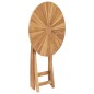 vidaXL Mesa de jardín plegable madera maciza de teca Ø 60 cm vidaXL Mesa de jardín plegable madera maciza de teca Ø 60 cm