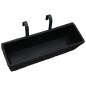 vidaXL Conjunto de jardineras 2 unidades jacinto de agua negro vidaXL Conjunto de jardineras 2 unidades jacinto de agua negro