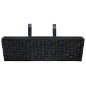 vidaXL Conjunto de jardineras 2 unidades jacinto de agua negro vidaXL Conjunto de jardineras 2 unidades jacinto de agua negro