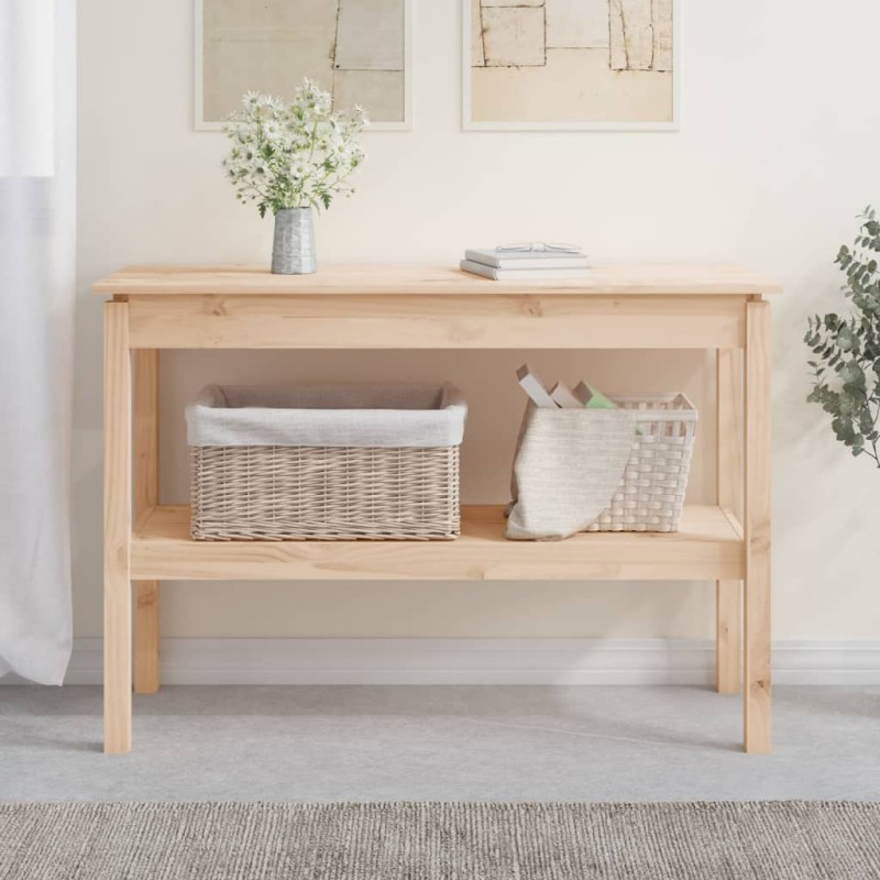 vidaXL Mesa consola madera maciza de pino 110x40x75 cm vidaXL Mesa consola madera maciza de pino 110x40x75 cm