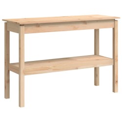 vidaXL Mesa consola madera maciza de pino 110x40x75 cm