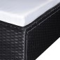 vidaXL Set muebles de jardín 6 piezas y cojines ratán sintético negro vidaXL Set muebles de jardín 6 piezas y cojines ratán sintético negro