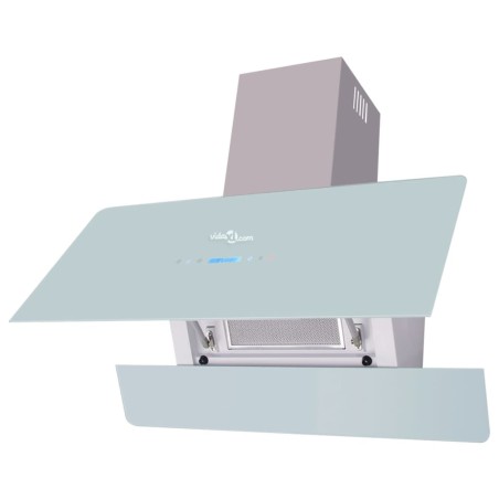 vidaXL Campana extractora con pantalla táctil blanco 900 mm