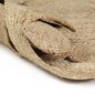 vidaXL Alfombra hecha a mano de yute trenzado 90 cm