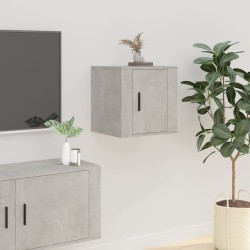 vidaXL Mueble para TV de pared gris hormigón 40x34,5x40 cm