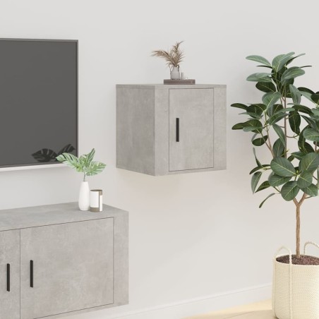 vidaXL Mueble para TV de pared gris hormigón 40x34,5x40 cm