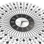 vidaXL Reloj de pared de metal negro 43 cm vidaXL Reloj de pared de metal negro 43 cm