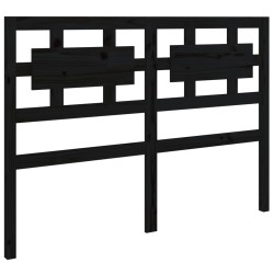 vidaXL Cabecero de cama madera maciza de pino negro 205,5x4x100 cm