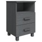 vidaXL Mesitas noche 2 uds HAMAR pino macizo gris oscuro 40x35x62 cm vidaXL Mesitas noche 2 uds HAMAR pino macizo gris oscuro 40x35x62 cm