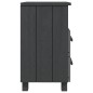 vidaXL Mesitas noche 2 uds HAMAR pino macizo gris oscuro 40x35x62 cm vidaXL Mesitas noche 2 uds HAMAR pino macizo gris oscuro 40x35x62 cm