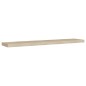 vidaXL Estantes flotantes pared 2 uds color roble MDF 120x23,5x3,8cm vidaXL Estantes flotantes pared 2 uds color roble MDF 120x23,5x3,8cm