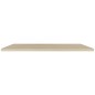 vidaXL Estantes flotantes pared 2 uds color roble MDF 120x23,5x3,8cm vidaXL Estantes flotantes pared 2 uds color roble MDF 120x23,5x3,8cm