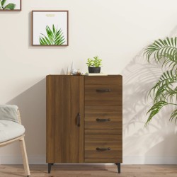 vidaXL Aparador de madera de ingeniería marrón roble 69,5x34x90 cm