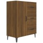 vidaXL Aparador de madera de ingeniería marrón roble 69,5x34x90 cm vidaXL Aparador de madera de ingeniería marrón roble 69,5x34x90 cm