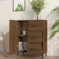vidaXL Aparador de madera de ingeniería marrón roble 69,5x34x90 cm vidaXL Aparador de madera de ingeniería marrón roble 69,5x34x90 cm