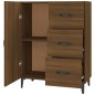 vidaXL Aparador de madera de ingeniería marrón roble 69,5x34x90 cm vidaXL Aparador de madera de ingeniería marrón roble 69,5x34x90 cm