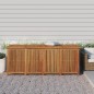 vidaXL Caja de almacenaje de jardín madera maciza acacia 200x80x75 cm vidaXL Caja de almacenaje de jardín madera maciza acacia 200x80x75 cm