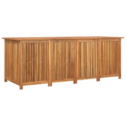 vidaXL Caja de almacenaje de jardín madera maciza acacia 200x80x75 cm 
