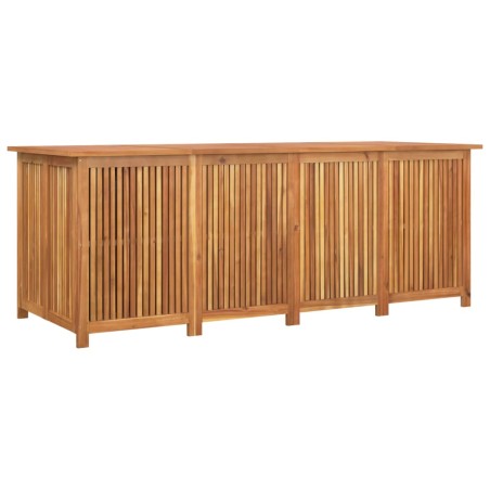 vidaXL Caja de almacenaje de jardín madera maciza acacia 200x80x75 cm 