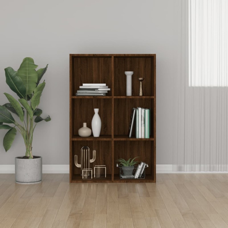 vidaXL Estantería/Aparador contrachapada marrón roble 66x30x98 cm vidaXL Estantería/Aparador contrachapada marrón roble 66x30x98 cm