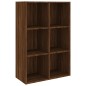 vidaXL Estantería/Aparador contrachapada marrón roble 66x30x98 cm vidaXL Estantería/Aparador contrachapada marrón roble 66x30x98 cm